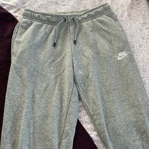 Grey Nike jogger sweatpants